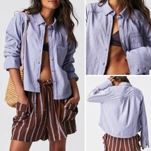 Free People We The Free Classic Oxford Top 20” P2P